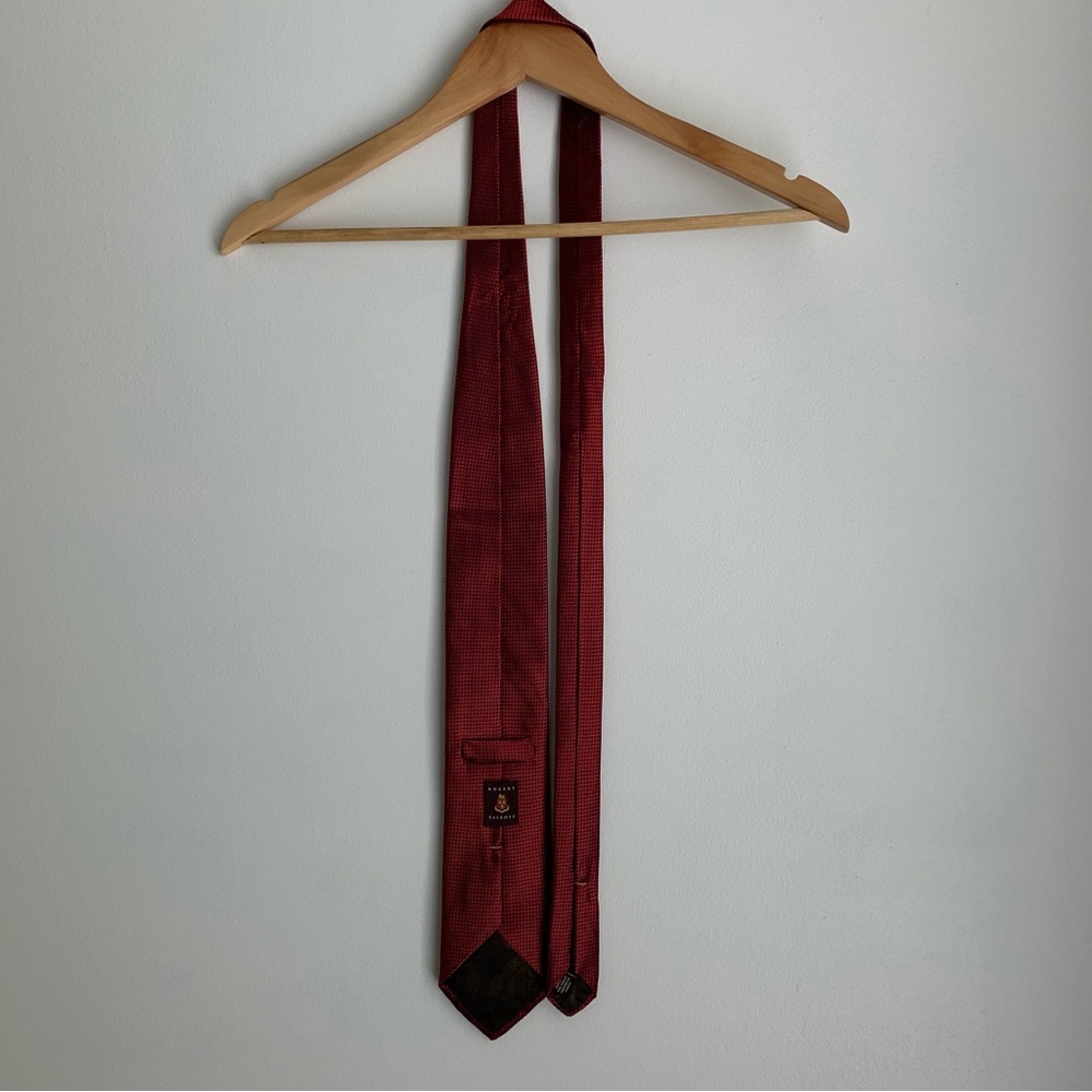Robert Talbott Burgundy Patterned Tie - image 5